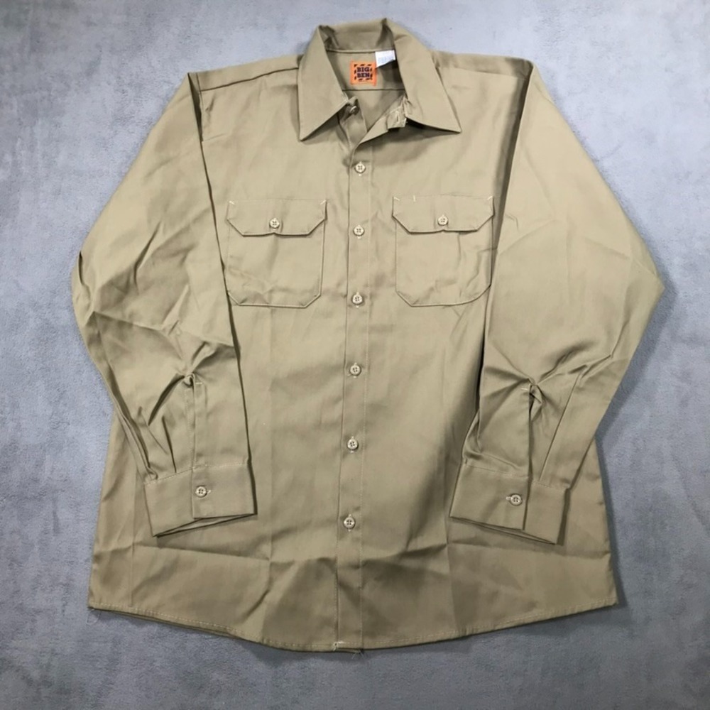 Vintage Big Ben Garage Shirt Men Large USA Made Deadstock Workwear Button Up NEW